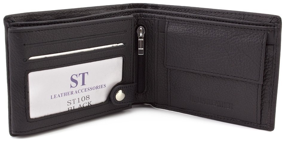 Мужское кожаное портмоне среднего размера ST Leather (18155) modnotak фото №2