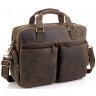 Деловая мужская сумка для ноутбука из натуральной кожи в стиле винтаж Tiding Bag (15740) - 1