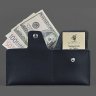 Універсальний гаманець чорного кольору з натуральної шкіри українського виробництва BlankNote (12553) - 2
