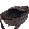 Мужская наплечная сумка-планшет коричневого цвета из натуральной кожи с зернистой фактурой Tiding Bag (15914) - 4