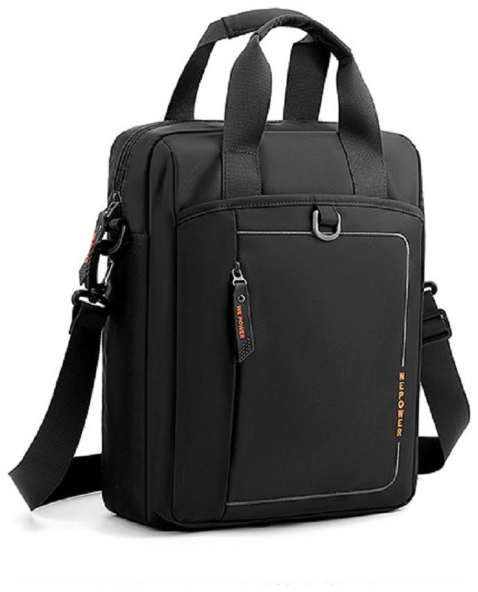 Вместительная мужская текстильная сумка формата А4 Confident 93739 Черного цвета modnotak фото №3