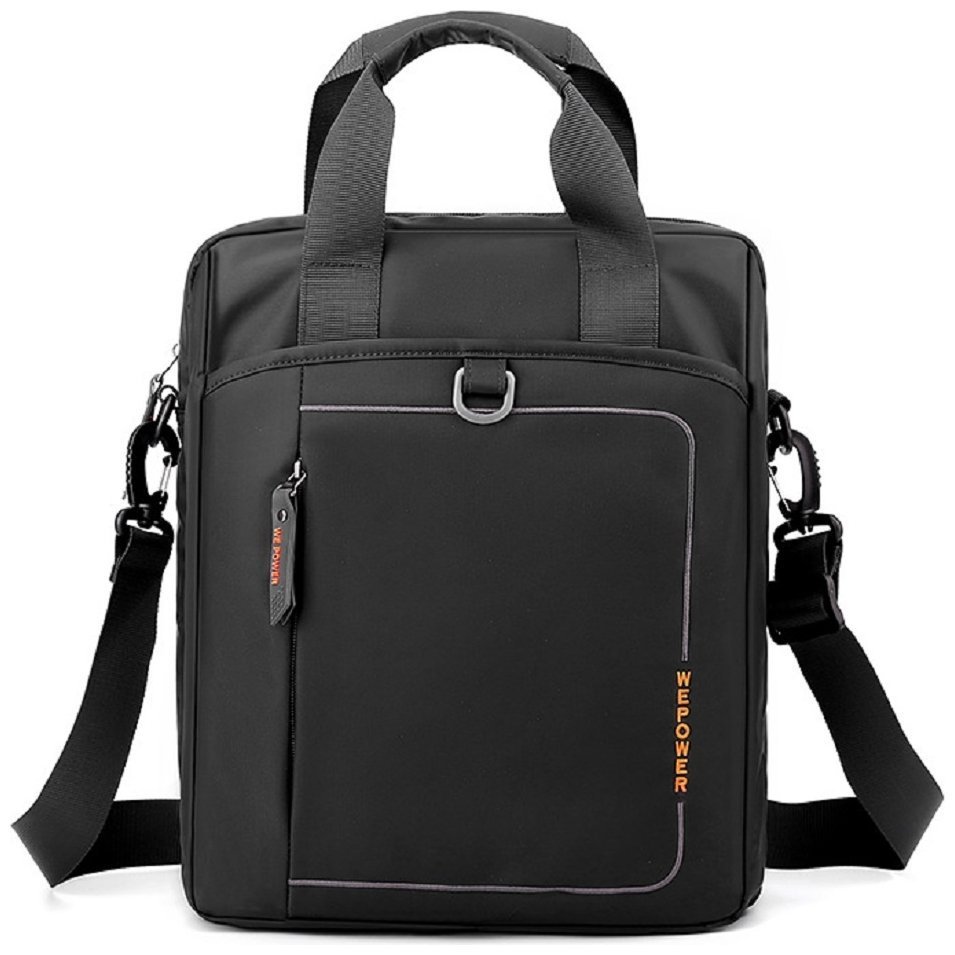 Вместительная мужская текстильная сумка формата А4 Confident 93739 Черного цвета modnotak фото №9