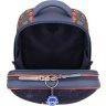 Сірий шкільний рюкзак для дівчаток з текстилю з однорогом Bagland (53839) - 5