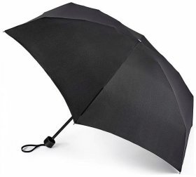 Зонт женский Fulton Soho-1 L793 Black (Складной, механика, однотонного черного цвета) 93839