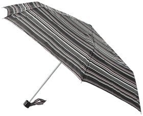 Женский зонт Incognito-4 L412 Pretty Stripe (механика, складной, черный с полосами) 93939