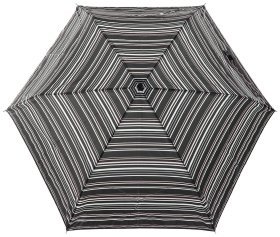 Женский зонт Incognito-4 L412 Pretty Stripe (механика, складной, черный с полосами) 93939