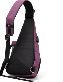 Малиновая сумка через плечо из текстиля Vintage (20552)