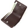 Коричневий жіночий гаманець з натуральної шкіри з тисненням під крокодила Tony Bellucci (2422022) - 4