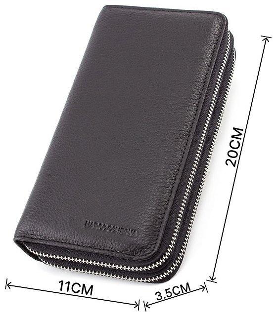 Шкіряний чоловічий клатч на дві блискавки Marco Coverna (18053) modnotak фото №3