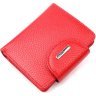 Червоно-чорний жіночий гаманець середнього розміру із зернистої шкіри KARYA (2421125) - 1