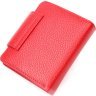 Червоно-чорний жіночий гаманець середнього розміру із зернистої шкіри KARYA (2421125) - 2