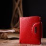 Червоно-чорний жіночий гаманець середнього розміру із зернистої шкіри KARYA (2421125) - 7