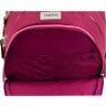 Шкільний рюкзак для дівчинки з бордового текстилю з котиком Bagland Butterfly 55639 - 4