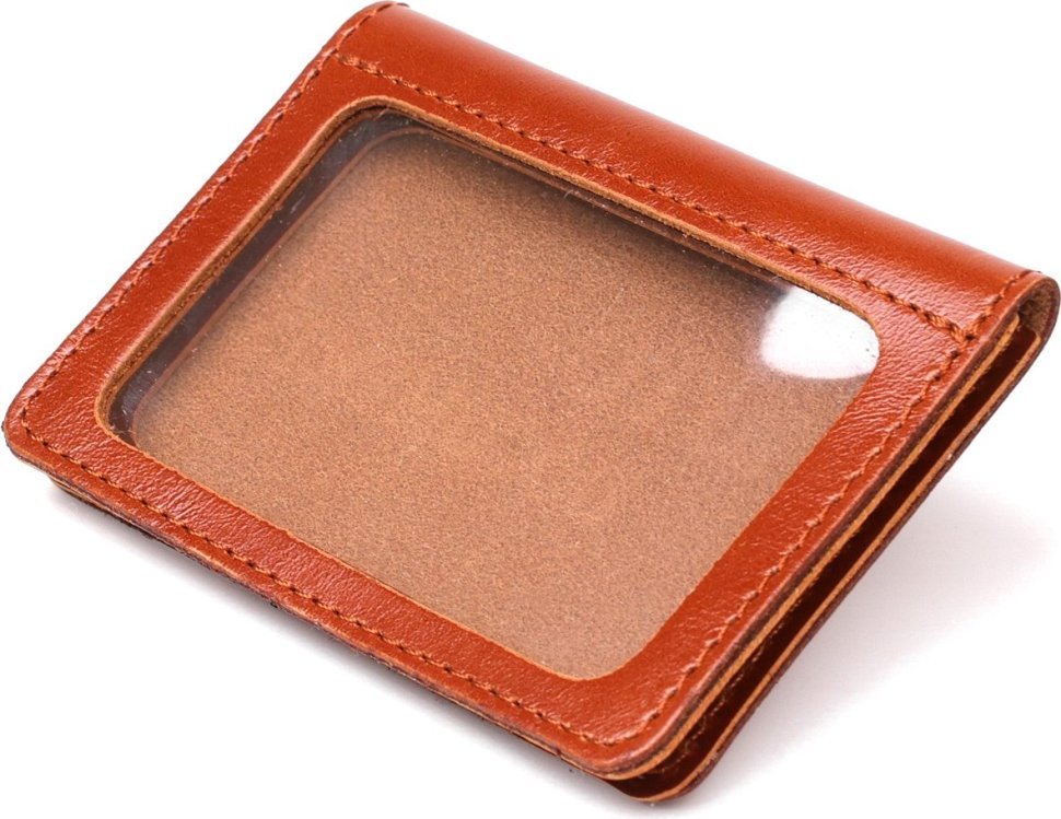 Шкіряна обкладинка для посвідчення водія в світло-коричневому кольорі SHVIGEL (2416137)
