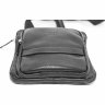 Кожаная сумка планшет через плечо черного цвета VATTO (11880) - 6