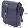 Наплечная мужская сумка вертикального типа из фактурной кожи VATTO (11980) - 5