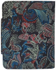 Компактний жіночий гаманець зі шкіри на кнопці Desisan 106739 кольоровий з принтом квітів