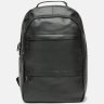 Просторий чоловічий шкіряний рюкзак чорного кольору Keizer (56739) - 2