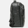 Просторный мужской кожаный рюкзак черного цвета Keizer (56739) - 3