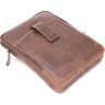 Коричневая мужская сумка-планшет из матовой кожи на два отделения SHVIGEL (2411285) - 3