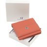 Рожевий жіночий гаманець із натуральної шкіри у невеликому розмірі ST Leather 1767339 - 9