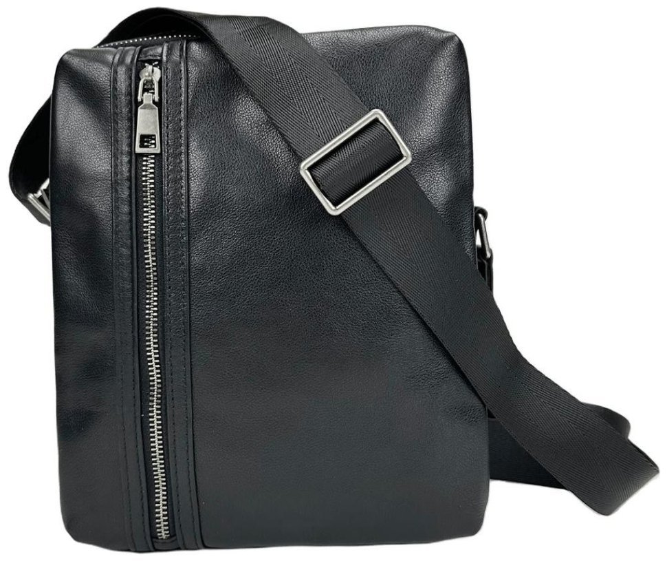 Качественная мужская сумка-планшет на плечо из гладкой кожи Tiding Bag 77539 modnotak фото №6