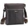 Мужская коричневая сумка-планшет из натуральной качественной кожи Tom Stone 77739 - 1