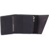 Чорний матовий гаманець із вінтажної шкіри з фіксацією на магніт Grande Pelle 67839 - 2