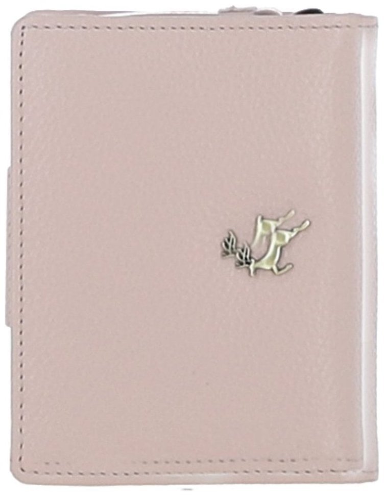 Кожаный женский кошелек с монетницей на молнии Ashwood Y60 бежевый 107939 modnotak фото №3