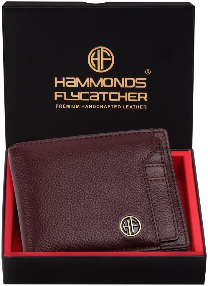 Мужской кожаный кошелек без застежки со съемным блоком для карт Hammonds Flycatcher HF577 коричневого цвета 108039 фото №5 Мужской кожаный кошелек без застежки со съемным блоком для карт Hammonds Flycatcher HF577 коричневого цвета 108039 modnotak фото №5