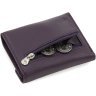 Фіолетовий жіночий гаманець маленького розміру з натуральної шкіри Marco Coverna 68639 - 4