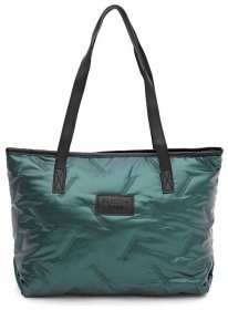 Стильная женская сумка шоппер зеленого цвета Monsen 88839