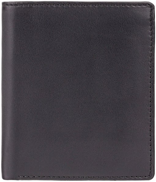 Стильный черный кожаный кошелек от британского бренда Visconti Dr. No 68939