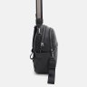 Середній жіночий шкіряний рюкзак-сумка чорного кольору Ricco Grande (59139) - 4