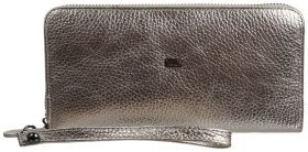 Золотистый женский кошелек крупного размера из зернистой кожи Desisan 80040