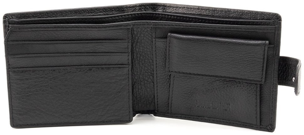 Классическое мужское портмоне из натуральной кожи ST Leather 90840 черного цвета фото №2 Классическое мужское портмоне из натуральной кожи ST Leather 90840 черного цвета modnotak фото №2