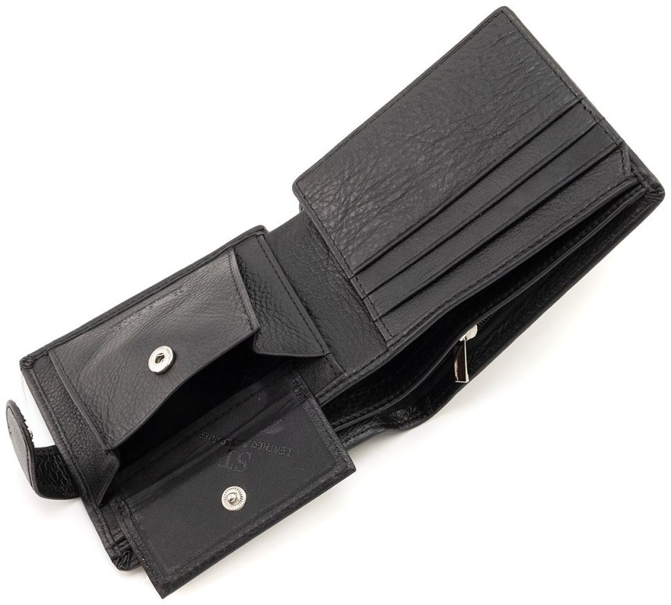 Классическое мужское портмоне из натуральной кожи ST Leather 90840 черного цвета фото №5 Классическое мужское портмоне из натуральной кожи ST Leather 90840 черного цвета modnotak фото №5