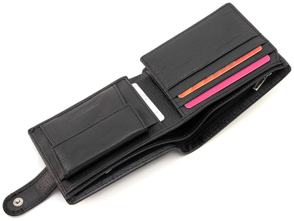Классическое мужское портмоне из натуральной кожи ST Leather 90840 черного цвета фото №4 Классическое мужское портмоне из натуральной кожи ST Leather 90840 черного цвета modnotak фото №4