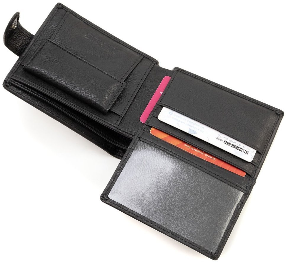 Классическое мужское портмоне из натуральной кожи ST Leather 90840 черного цвета фото №8 Классическое мужское портмоне из натуральной кожи ST Leather 90840 черного цвета modnotak фото №8