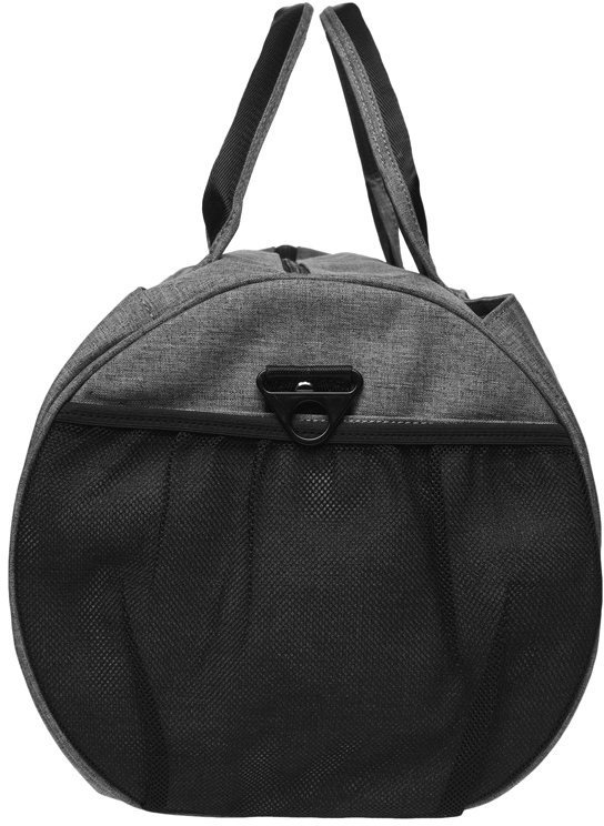 Серая мужская дорожная сумка из полиэстера на молнии Remoid (15721)