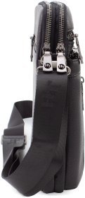 Шкіряна чоловіча сумка через плече H.T Leather (10256)