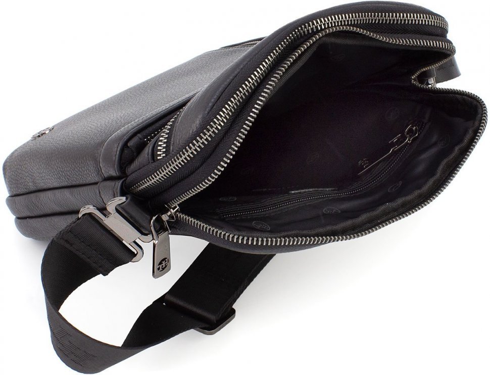 Шкіряна чоловіча сумка через плече H.T Leather (10256)