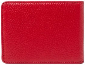 Женская обложка для документов из натуральной зернистой кожи Desisan 81740 красного цвета