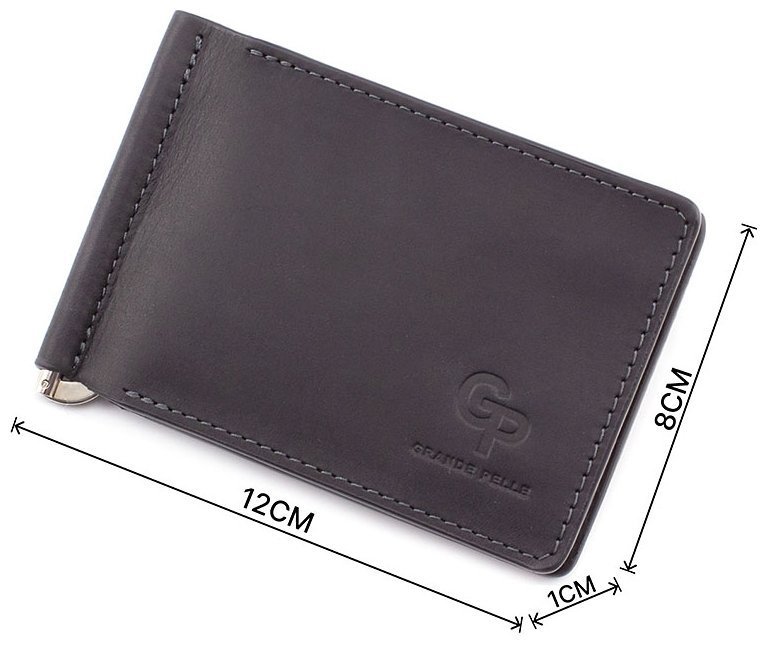 Затиск для купюр з матової шкіри Grande Pelle (13171) modnotak фото №3