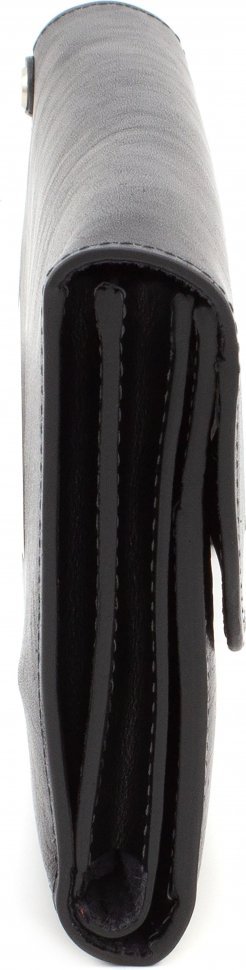 Універсальний клатч чорного кольору з натуральної шкіри високої якості Grande Pelle (10502)