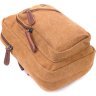 Практична чоловіча сумка через плече із світло-коричневого текстилю Vintage (2421230) - 3