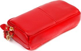Женский клатч на два отделения из натуральной красной кожи Vintage (2463340)