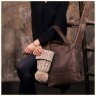 Жіноча сумка шоппер темно-коричневого кольору BlanKnote Бетсі (12639) - 10