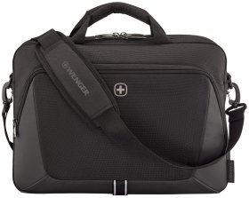 Повседневная деловая сумка для ноутбука до 16" из качественного текстиля Wenger XE Brief черная 103640