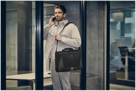 Повседневная деловая сумка для ноутбука до 16" из качественного текстиля Wenger XE Brief черная 103640